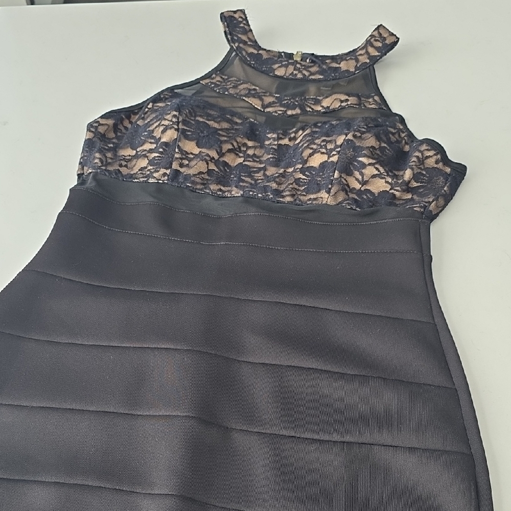 Emerald Sundae Black and Cream Lace Dress